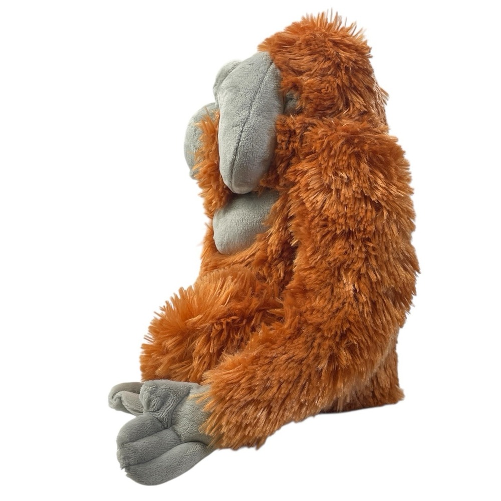 Wild Republic Orangutan Plush Toy Orange & Grey Realistic Zoo Stuffed Animal - Picture 2 of 9